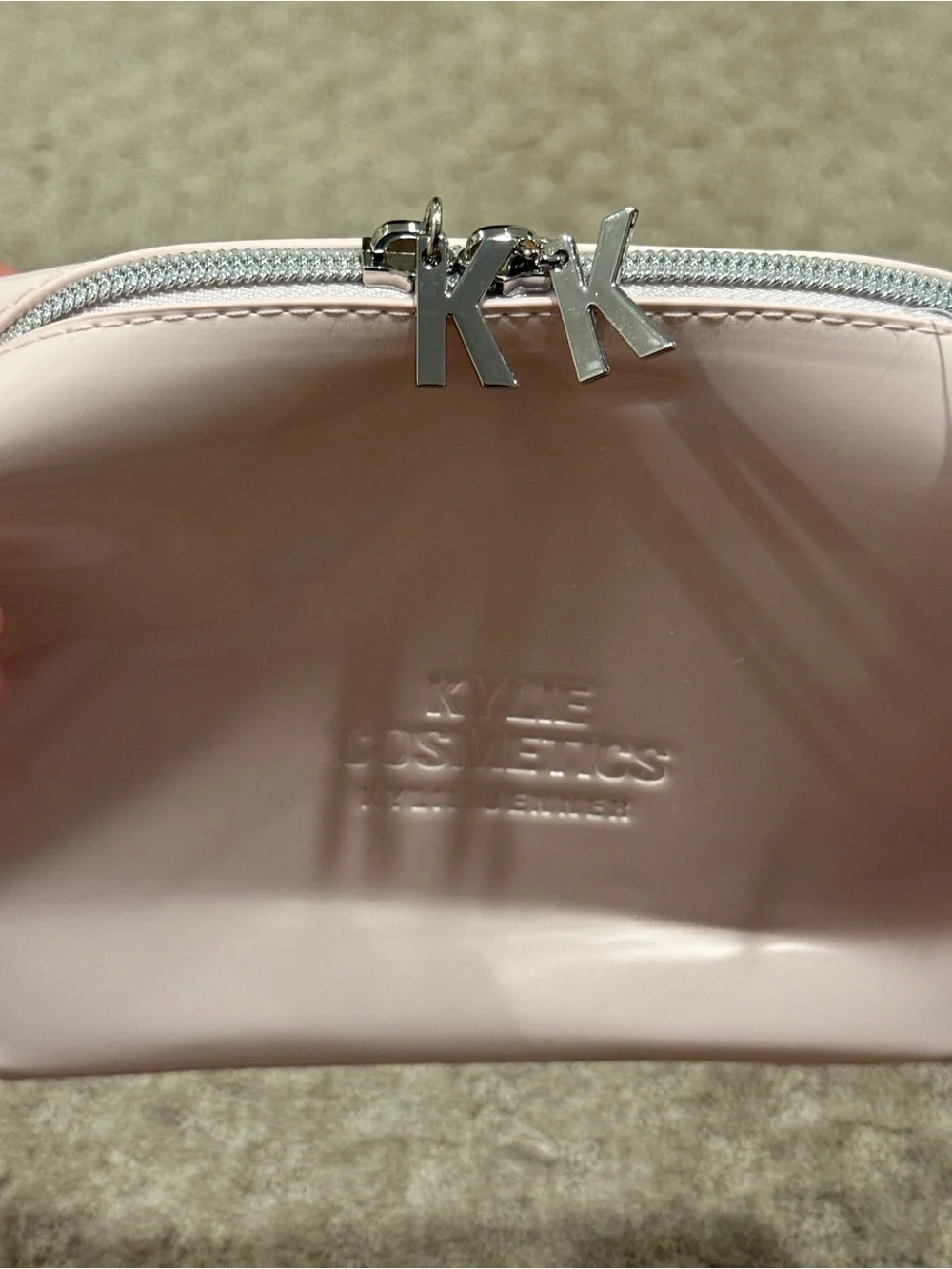 Kylie Cosmetics Embossed Pale Pink Pouch